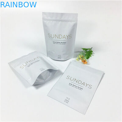 Gravure que imprime o malote plástico do zíper da cor de CMYK para sais de banho