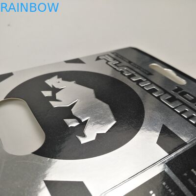 Cartões de papel de superfície lustrosos da bolha da cápsula do rinoceronte de 9x12cm