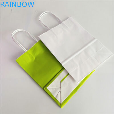 Sacos de compras na mercearia do cartão do papel de embalagem CMYK 350gsm com punho