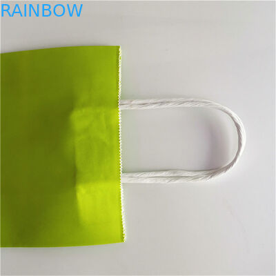 Sacos de compras na mercearia do cartão do papel de embalagem CMYK 350gsm com punho