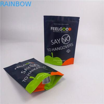 de fábrica de preço levantar-se malotes da barreira com as microplaquetas do entalhe do rasgo que empacotam sacos do zíper