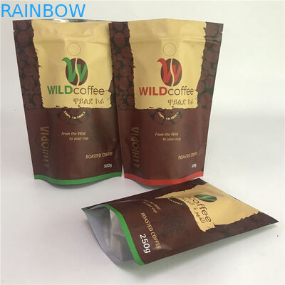 Digitas que imprimem sacos disponíveis de Matte Aluminum Foil Bags Customized das amostras para o empacotamento do café