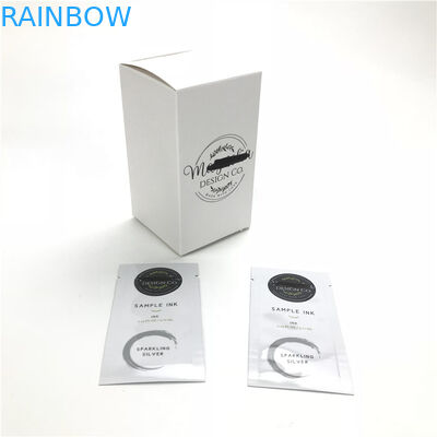 O malote pequeno descartável personalizado da amostra para o lado facial do soro três do olho do limpador selou o saquinho para produtos de composição