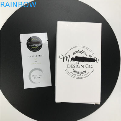 O malote pequeno descartável personalizado da amostra para o lado facial do soro três do olho do limpador selou o saquinho para produtos de composição