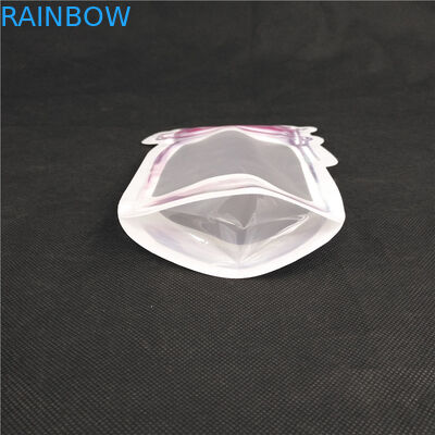 Logo Food Grade Juice Milk imprimindo dado forma especial Jelly Liquid Stand acima dos saquinhos da forma da garrafa