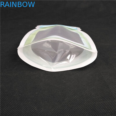 Logo Food Grade Juice Milk imprimindo dado forma especial Jelly Liquid Stand acima dos saquinhos da forma da garrafa