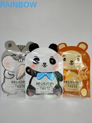 O suporte lustroso que empacota acima sacos personalizou sacos com forma especial