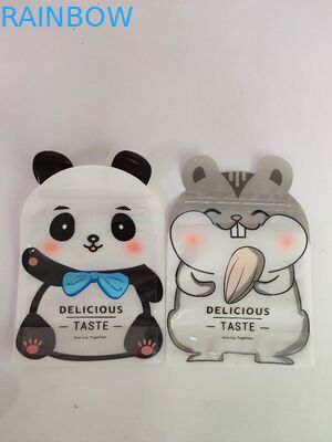 O suporte lustroso que empacota acima sacos personalizou sacos com forma especial