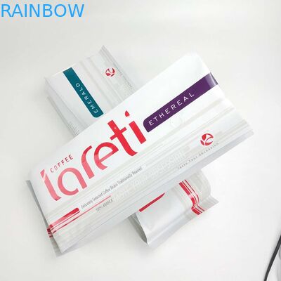 Matt Film Side Gusset Bag Resealable feito sob encomenda com a válvula da folha de alumínio para o café Bean Packaging Pouch