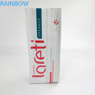 Matt Film Side Gusset Bag Resealable feito sob encomenda com a válvula da folha de alumínio para o café Bean Packaging Pouch