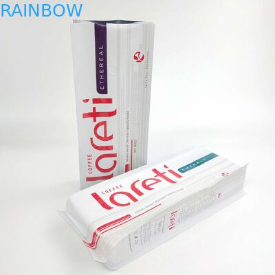 Matt Film Side Gusset Bag Resealable feito sob encomenda com a válvula da folha de alumínio para o café Bean Packaging Pouch