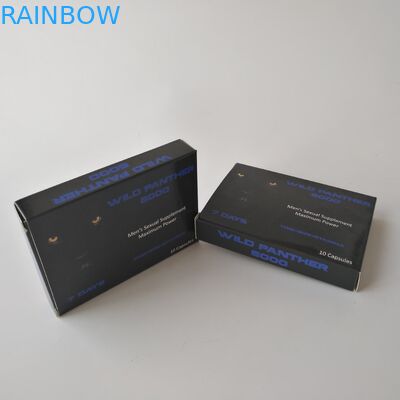 O costume imprimiu a caixa de empacotamento do comprimido branco dos cuidados médicos do papel do cartão