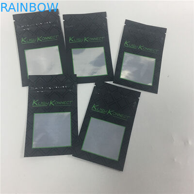 O PE UV da cópia KUSH impede crianças dos sacos de abertura do cigarro com janela