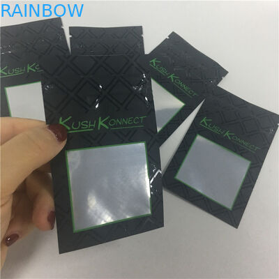 O PE UV da cópia KUSH impede crianças dos sacos de abertura do cigarro com janela