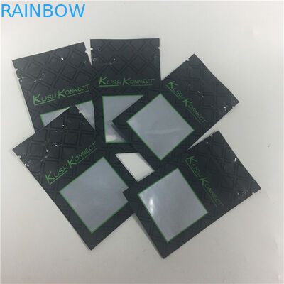 O PE UV da cópia KUSH impede crianças dos sacos de abertura do cigarro com janela