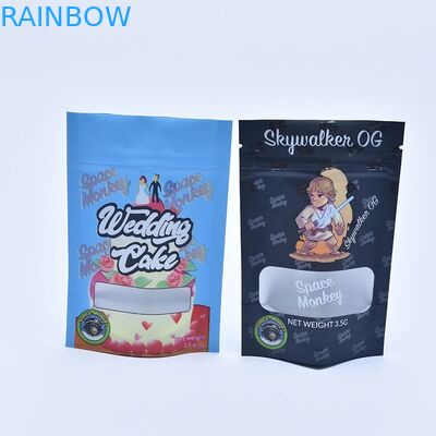 O saco de empacotamento de Mylar para CBD remove ervas daninhas do saco holográfico de Herb Flower Dry Tobacco Retail do sabor do saco do zíper do urso gomoso dos doces