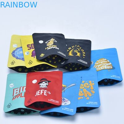 O saco de Mylar para CBD remove ervas daninhas do suporte de empacotamento do urso gomoso dos doces acima do saco de Herb Flower Dry Tobacco Retail do sabor do saco