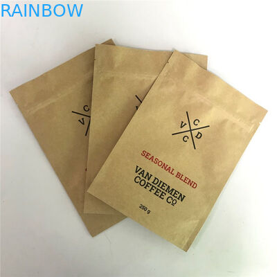 O fechamento do fecho de correr de Kraft levanta-se malotes com entalhe e Matte Window do rasgo