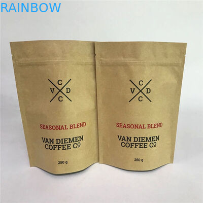 O fechamento do fecho de correr de Kraft levanta-se malotes com entalhe e Matte Window do rasgo