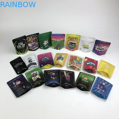 as cookies da prova do cheiro de 100micron VMPET ensacam 3.5g 7g 14g Cannabies Mylar