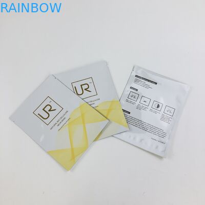 Três o lado Resealable feito sob encomenda mylar liso geou o saco Ziplock plástico do saquinho do creme da loção