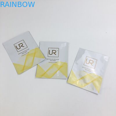 Três o lado Resealable feito sob encomenda mylar liso geou o saco Ziplock plástico do saquinho do creme da loção