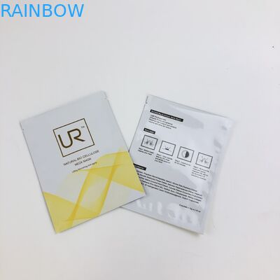 do creme cosmético liso lateral de mylar da soldadura térmica da etiqueta 3 malote de empacotamento personalizado