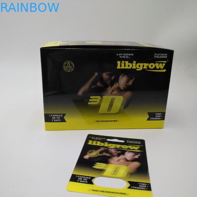 O papel personalizado do magnum carda as caixas de papel para o empacotamento das cápsulas do comprimido