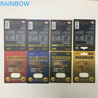 O papel personalizado do magnum de quatro cores carda as caixas de papel para o empacotamento das cápsulas do comprimido