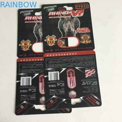 O papel personalizado do magnum de quatro cores carda as caixas de papel para o empacotamento das cápsulas do comprimido