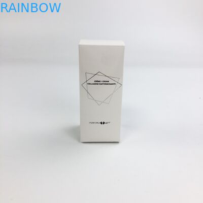 Cartão branco de carimbo quente feito sob encomenda por atacado de Matt Film With 350g para o empacotamento cosmético da caixa de papel da pestana do alimento da amostra