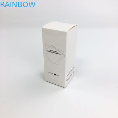 Cartão branco de carimbo quente feito sob encomenda por atacado de Matt Film With 350g para o empacotamento cosmético da caixa de papel da pestana do alimento da amostra