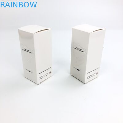 Cartão branco de carimbo quente feito sob encomenda por atacado de Matt Film With 350g para o empacotamento cosmético da caixa de papel da pestana do alimento da amostra