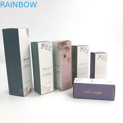 Cartão branco da espessura UV lustrosa feita sob encomenda de Matt Film With 400g para a amostra cosmética Argan Oil Paper Box Packaging