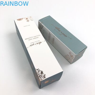 A caixa de papel de empacotamento cosmética reciclou imprimir de cor Logo Custom Eyelash Packaging Box com carimbo da folha de ouro