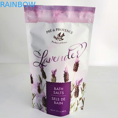 A amostra grátis Digital que imprime o empacotamento de sal de banho ensaca o suporte Resealable acima do corpo do café do malote 200G esfrega o saco