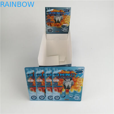 Empacotamento plástico da cápsula do realce do homem dos cartões da bolha vazia feita sob encomenda de Pillls 3d da cápsula