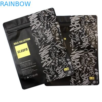 Saco poli de empacotamento transparente do vestuário de Opp do fechamento relativo à promoção do fecho de correr do t-shirt de Logo Printing Zipper