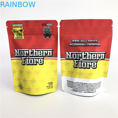 Impressão deslocada de Mylar do PE CMYK 180mic levantar-se do saco erval gomoso