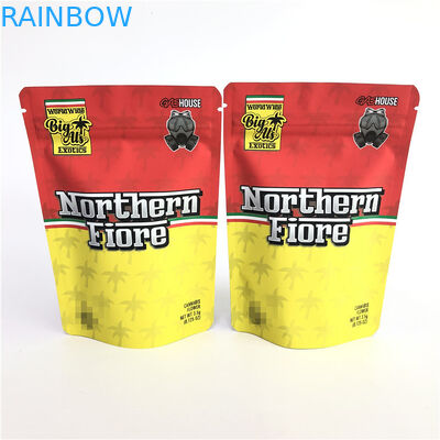 Impressão deslocada de Mylar do PE CMYK 180mic levantar-se do saco erval gomoso