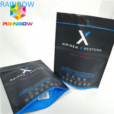 A quantidade pequena está acima dos sacos de papel com os sacos de papel lisos ziplock com costume dos entalhes do rasgo impressos