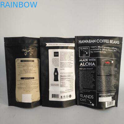 Saco 100mircon do zíper da folha de alumínio de Matt Gold VMPET 300g