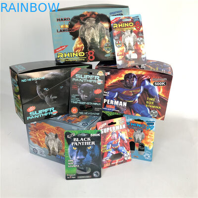 comprimido Lenticular masculino do cartão 500K do realce 3d do tampão de 12mm