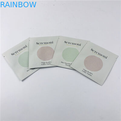 O costume imprimiu três sacos de empacotamento selados lado pequenos com os saquinhos pequenos do zíper para o empacotamento do chá