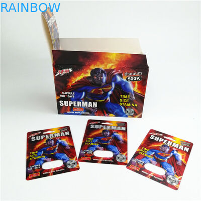 350g cartão Gravnre que imprime o cartão da bolha que empacota para o comprimido do sexo