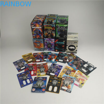 Cartão da bolha do GV 200mic 3d para os comprimidos masculinos 500K 600k