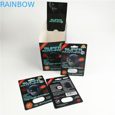 Rinoceronte 69 cartões 350g Whiteboard da bolha 3d com a caixa de papel da exposição