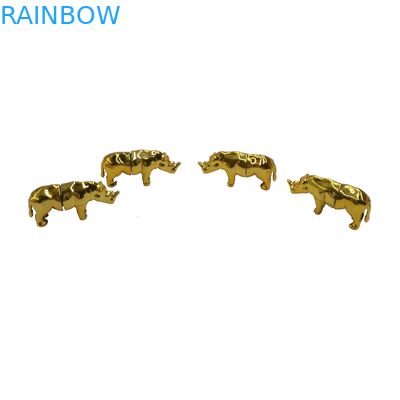 Rinoceronte 69 cartões 350g Whiteboard da bolha 3d com a caixa de papel da exposição