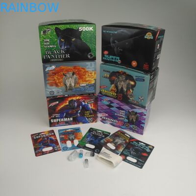 platina super do rinoceronte 600K 700K do cartão da pantera 3D do GV 90mic