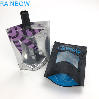 empacotamento sem perigo para as crianças do malote da folha de Mylar da cookie do toque macio de sementes de flor CBD de 1/8oz 3.5g